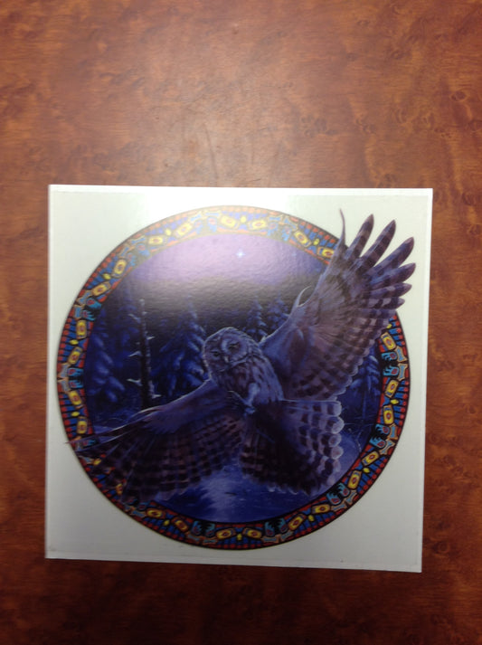 Mystic Owl Sticker - HalfMoonMusic