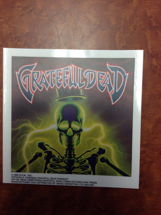 Grateful Dead Electric Skeleton Sticker - HalfMoonMusic
