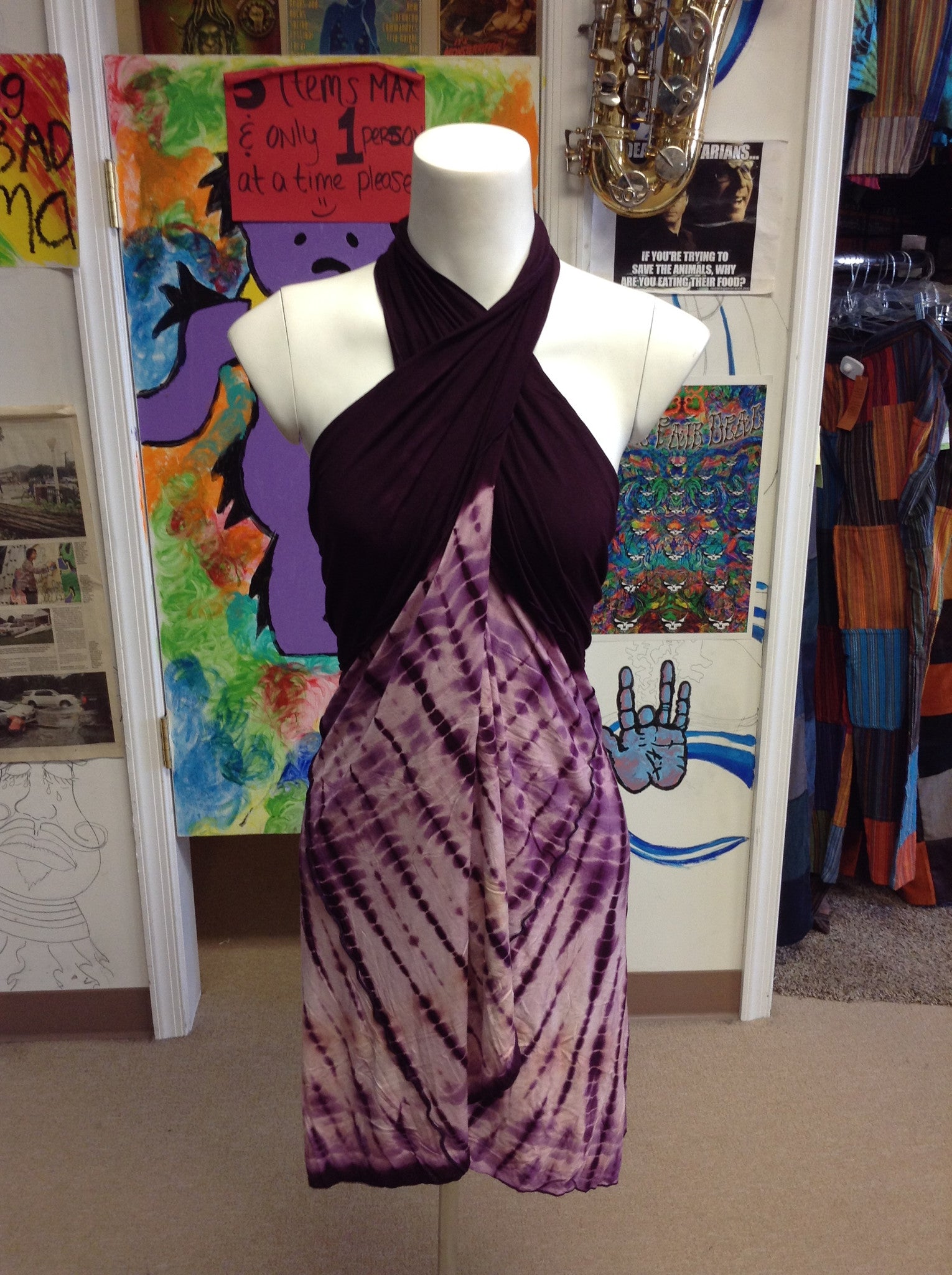 Multi Use Tie Dye Wrap - HalfMoonMusic