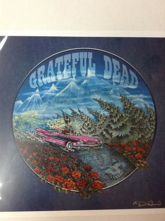 Grateful Dead Lovelight Skeleton Mike DuBois Art Print - HalfMoonMusic