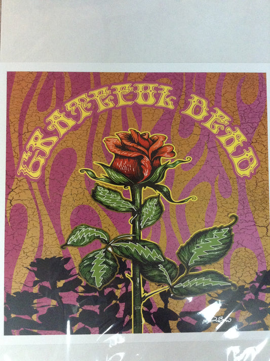 Rose and Bolts Mike DuBois Art Print - HalfMoonMusic