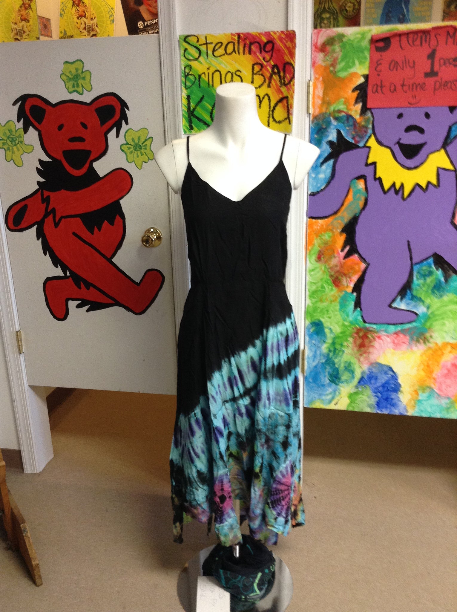 Women's Tie Dye Fairy Dress - HalfMoonMusic