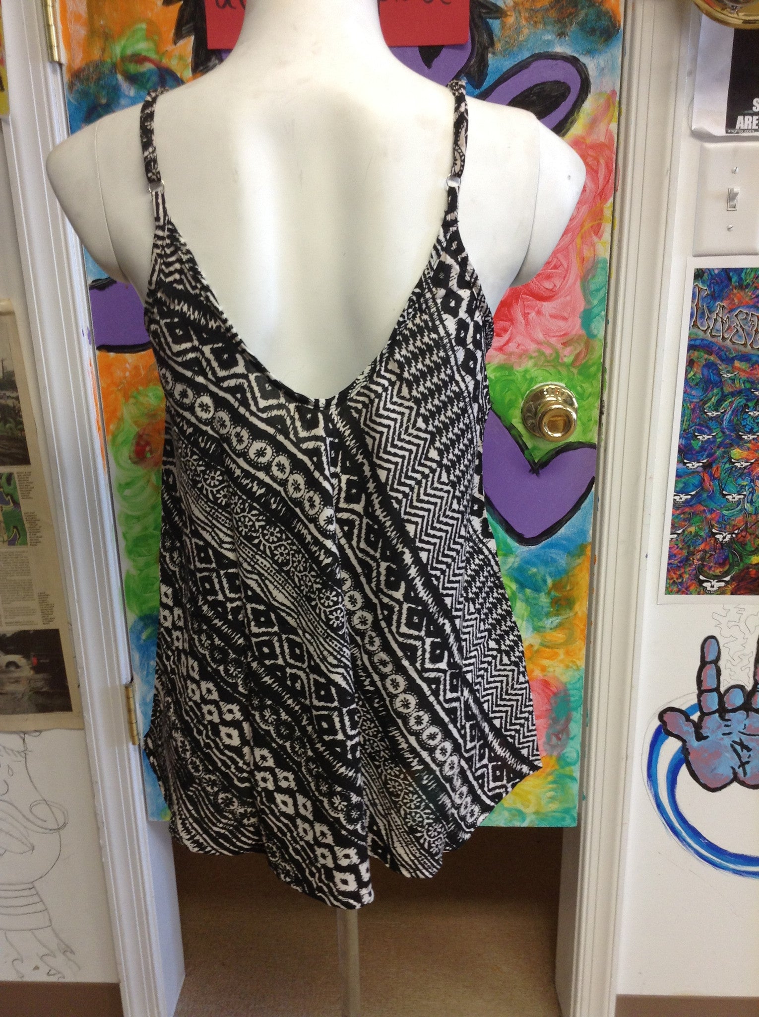Women's Tribal Flyaway Tank - HalfMoonMusic