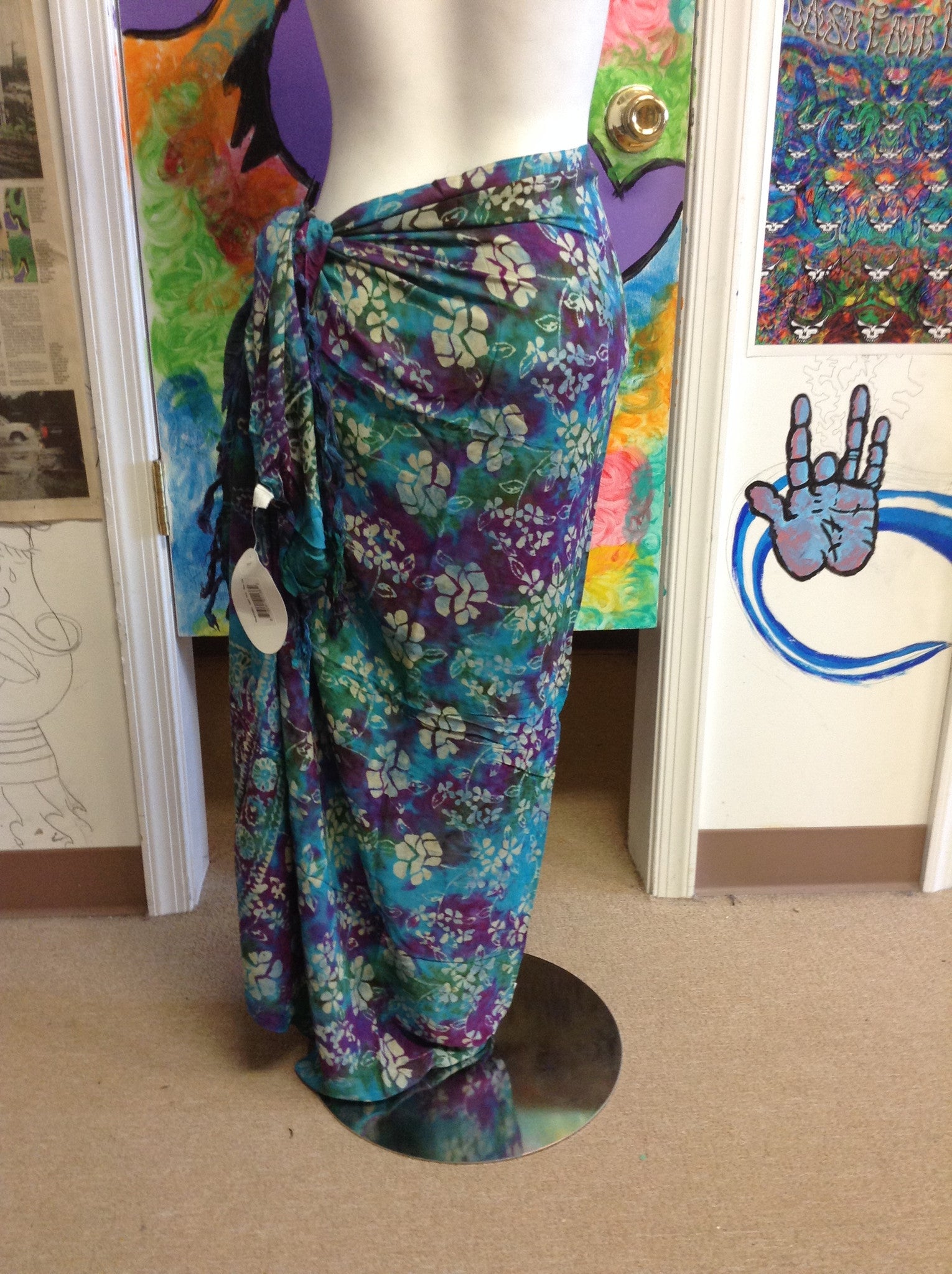 Gypsy Tie Dye Sarong - HalfMoonMusic