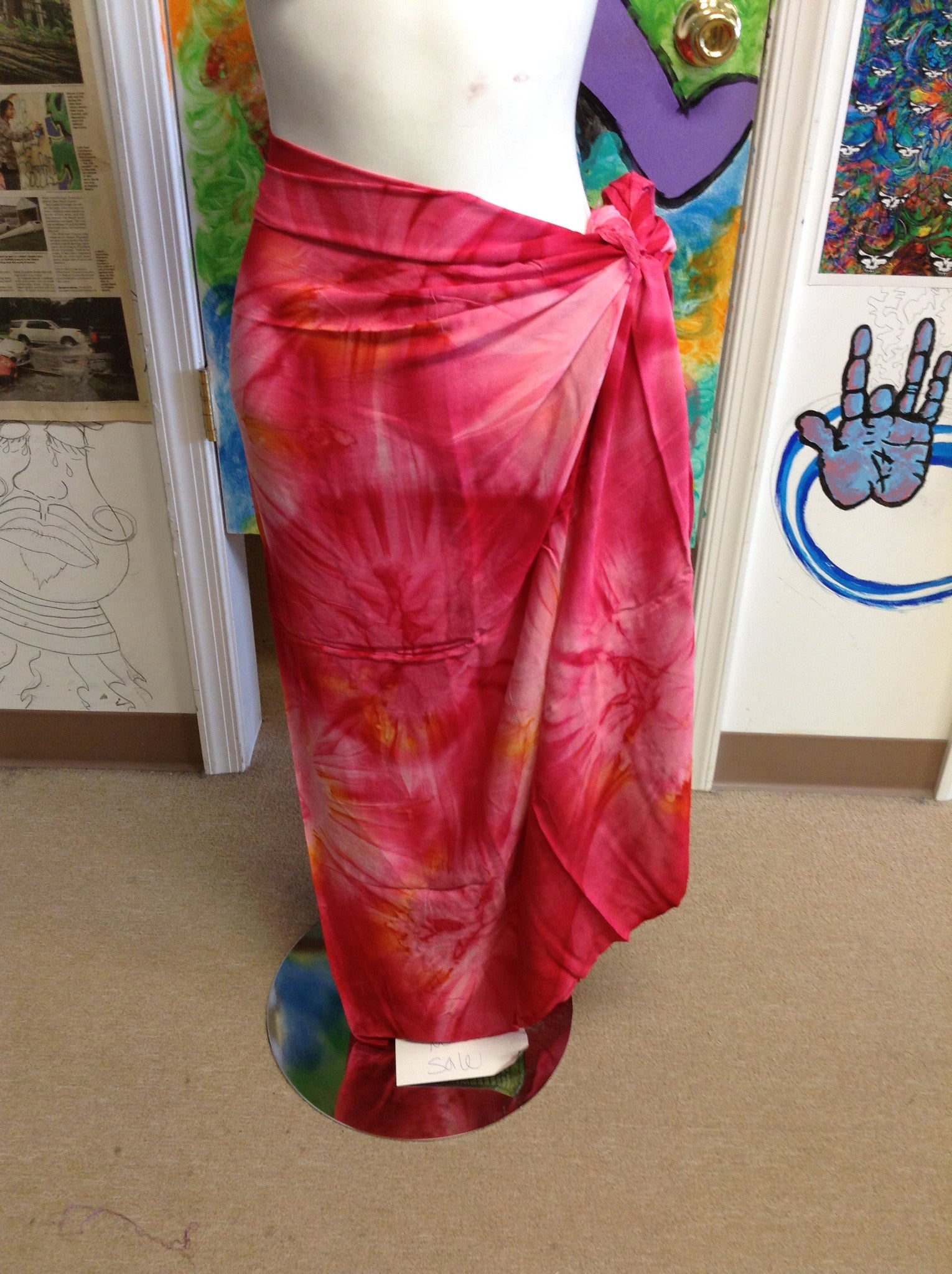 Tie Dye Sarong - HalfMoonMusic