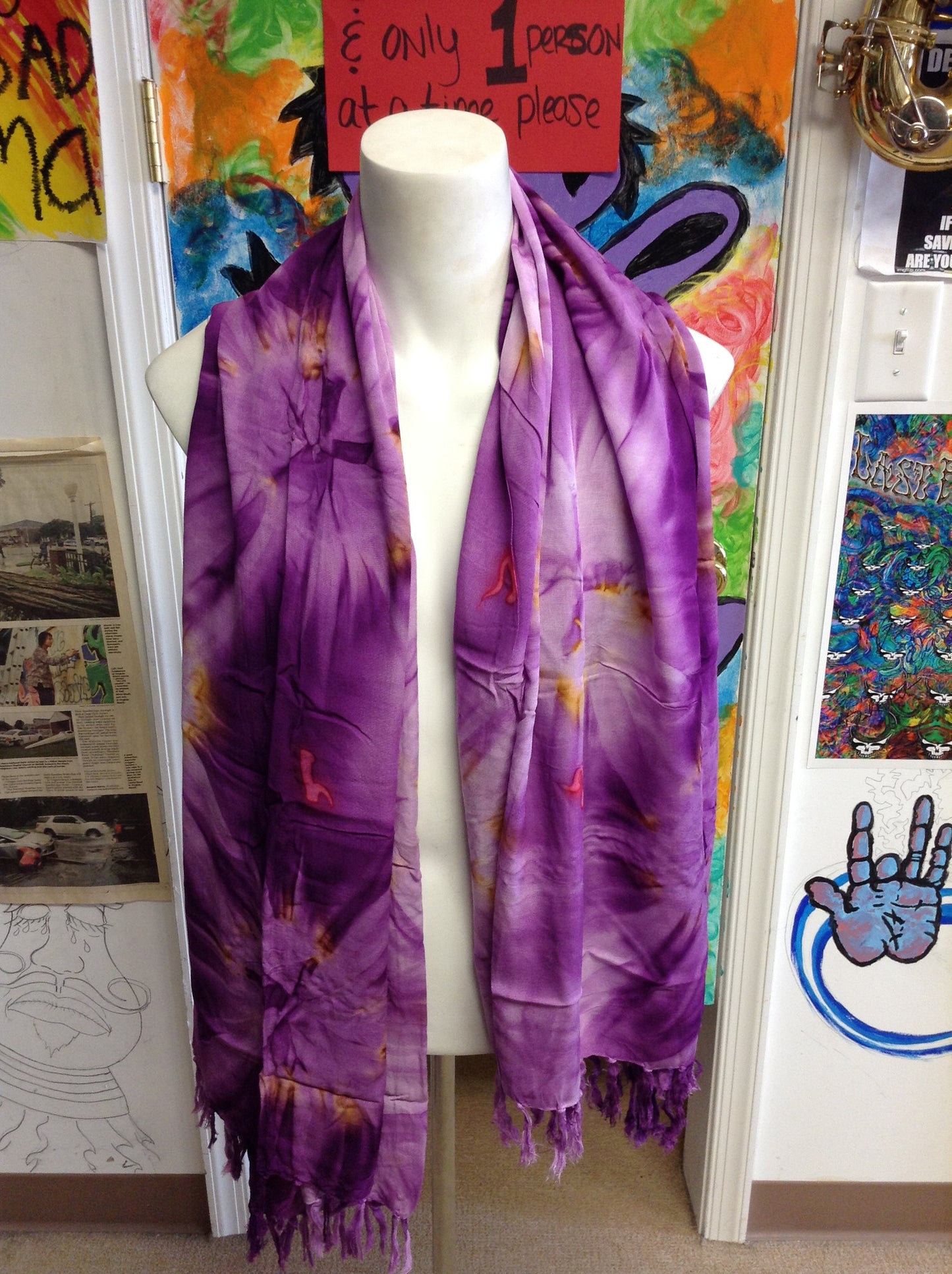 Tie Dye Sarong - HalfMoonMusic