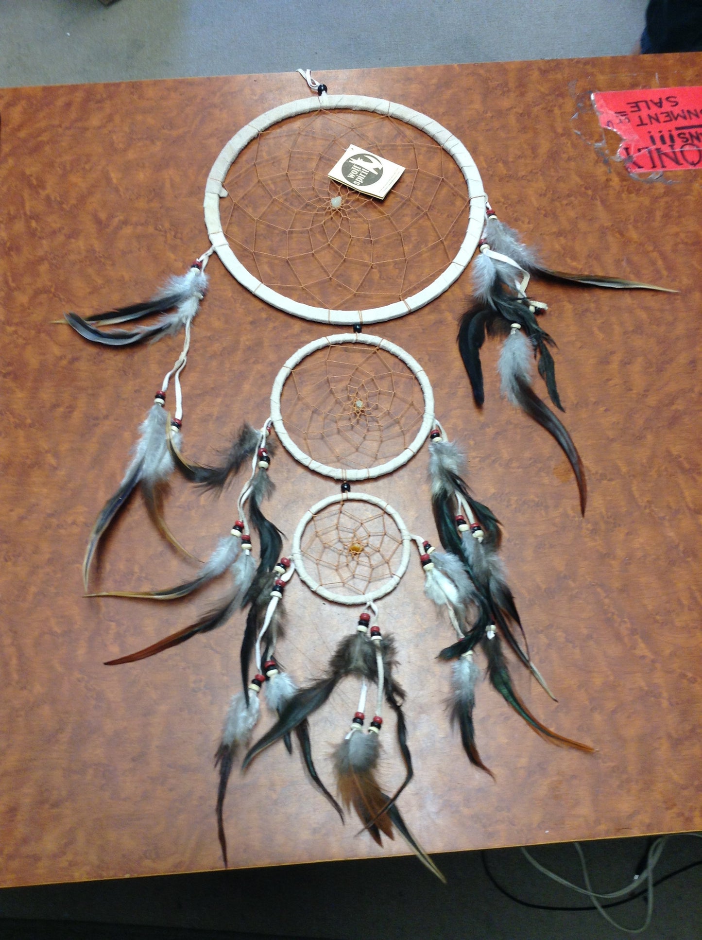 Large Triple Dream Catcher - HalfMoonMusic