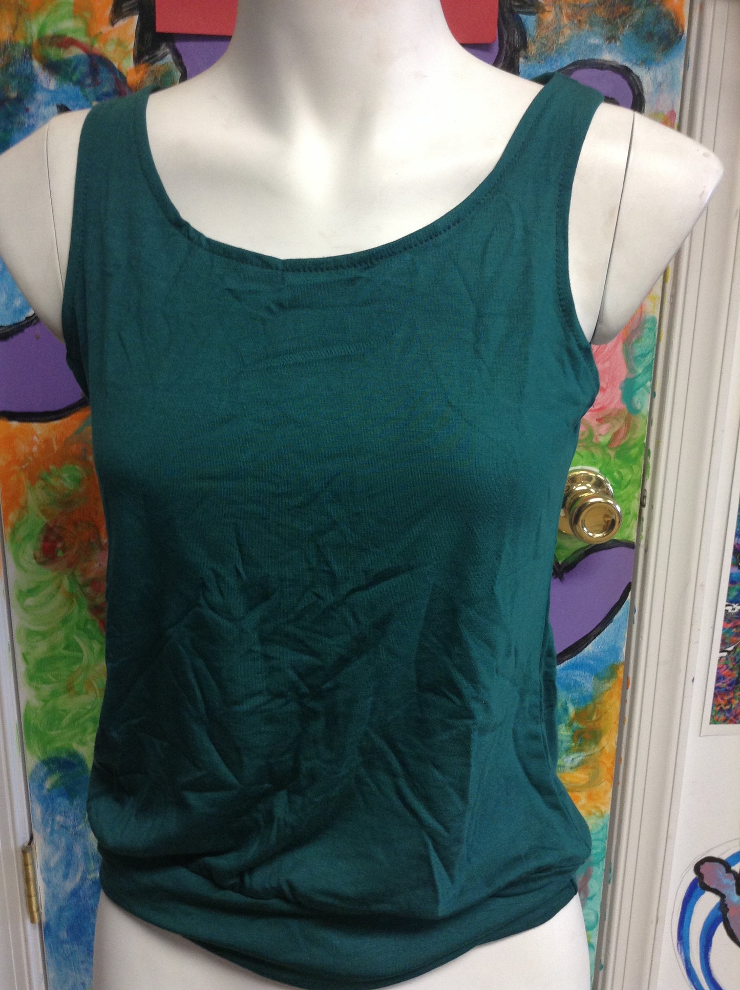 Women's Plain Criss- Cross Tank Top - HalfMoonMusic