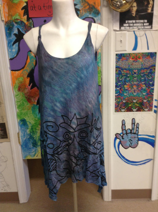 Women's Lotus Flower Tunic - HalfMoonMusic