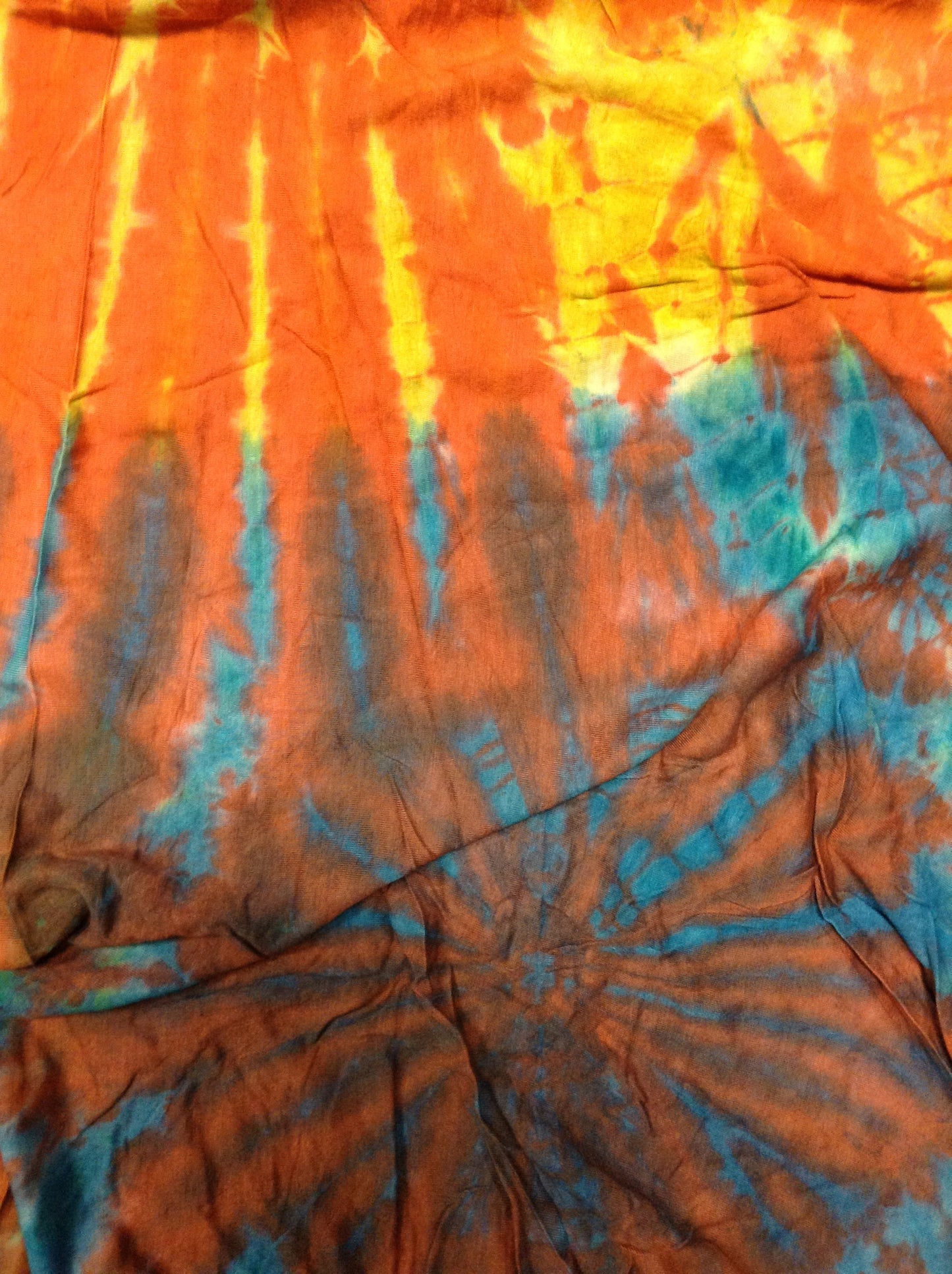 Women's Short Tie Dye Flower Wrap Skirt - HalfMoonMusic