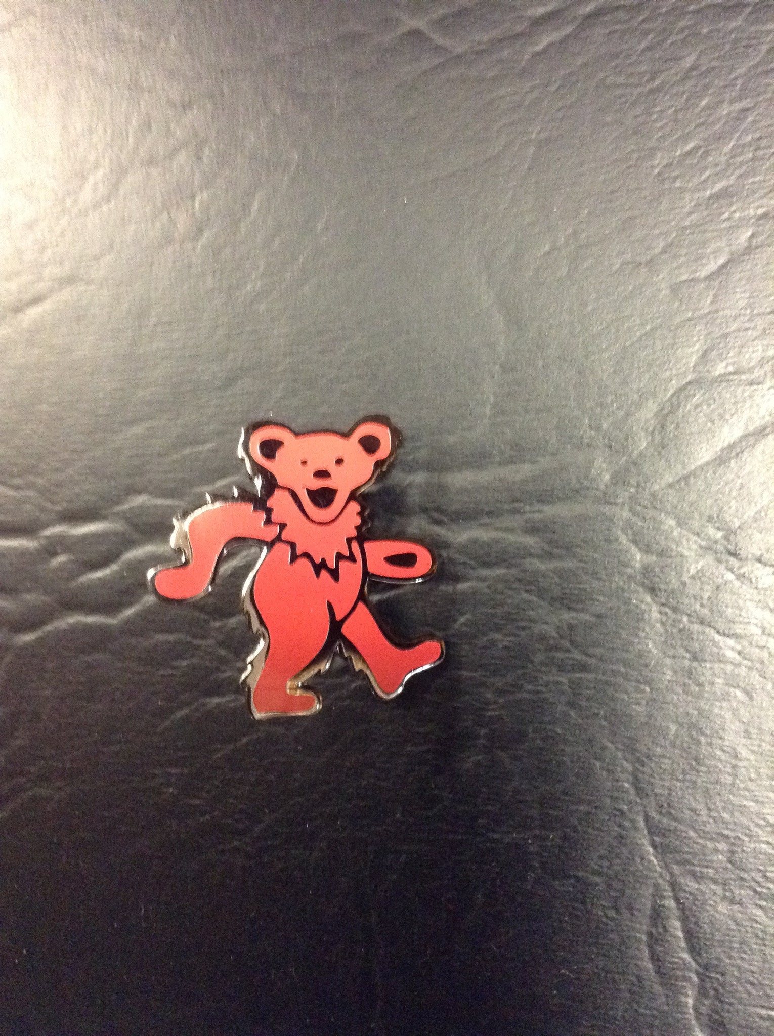 Red Dancing Bear Hat Pin - HalfMoonMusic