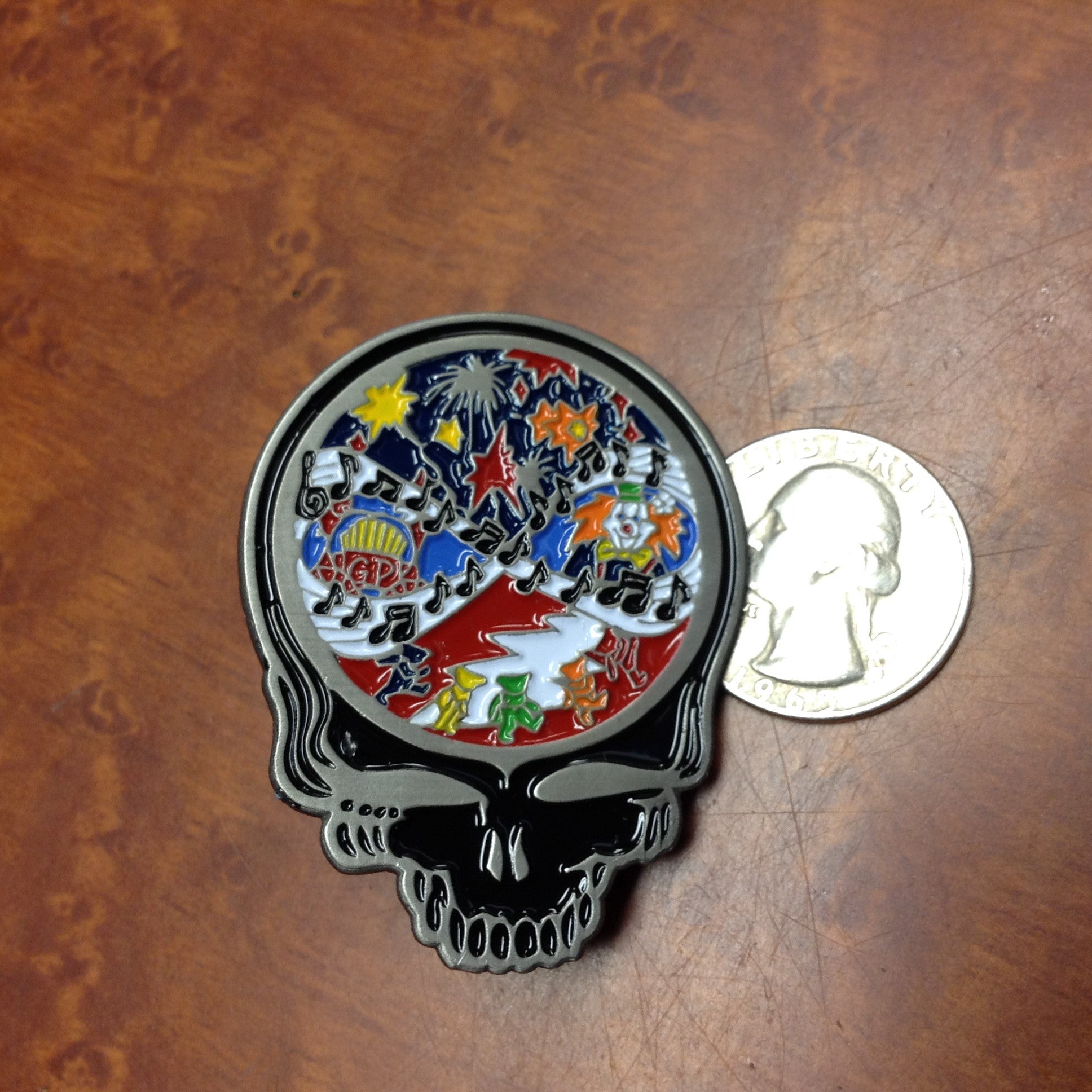 Steal Your Music Never Stopped Hat Pin - HalfMoonMusic