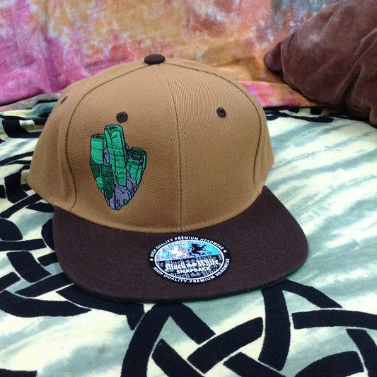 Crystal Cluster Snap Back Hat - HalfMoonMusic