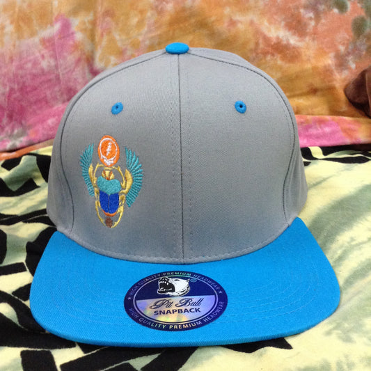Steal Your Face Scarab Snap Back Hat - HalfMoonMusic