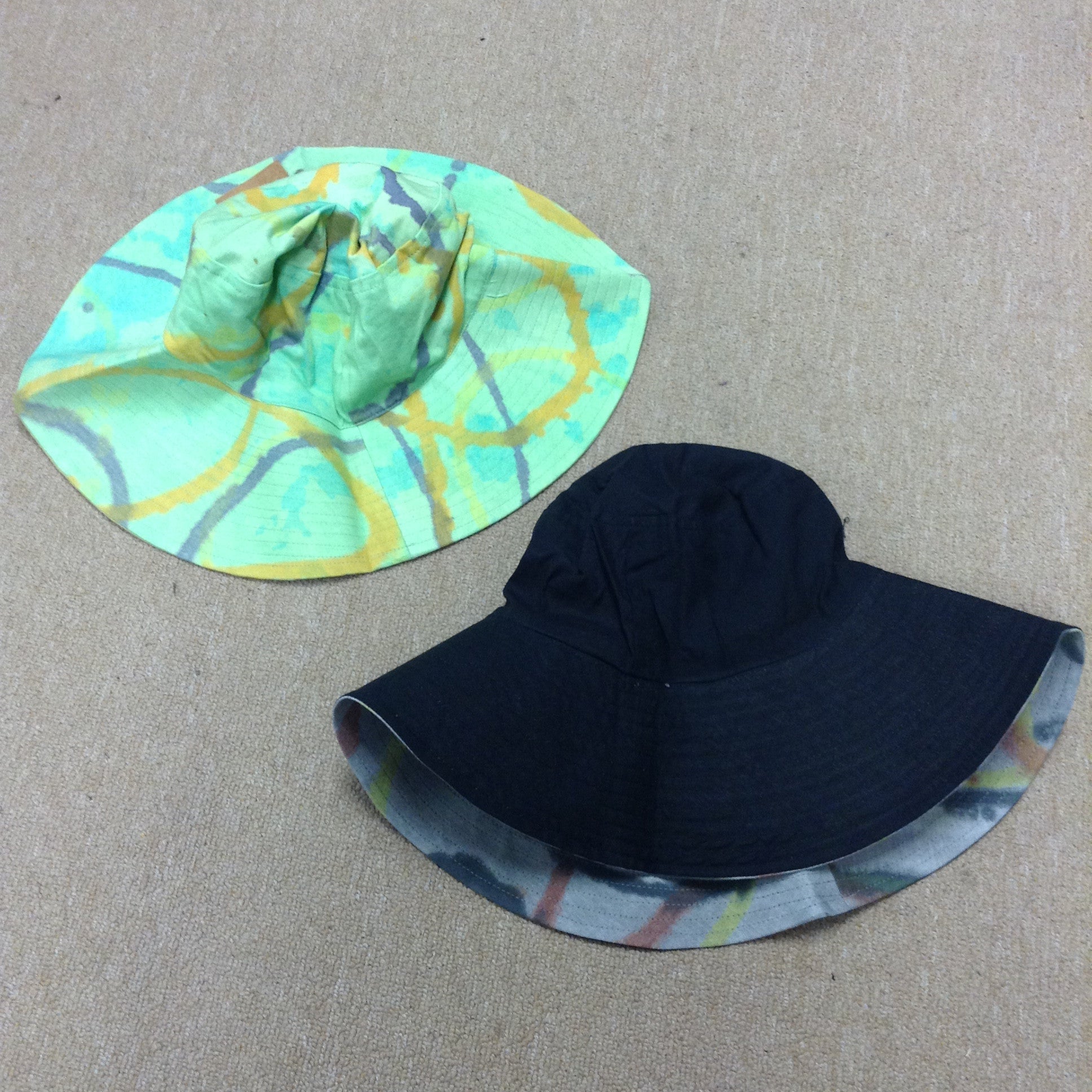 Organic Cotton Reversible Tie Dye Hat - HalfMoonMusic