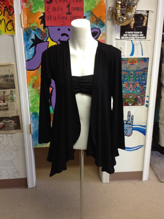 Plain Long Sleeve Cardigan - HalfMoonMusic