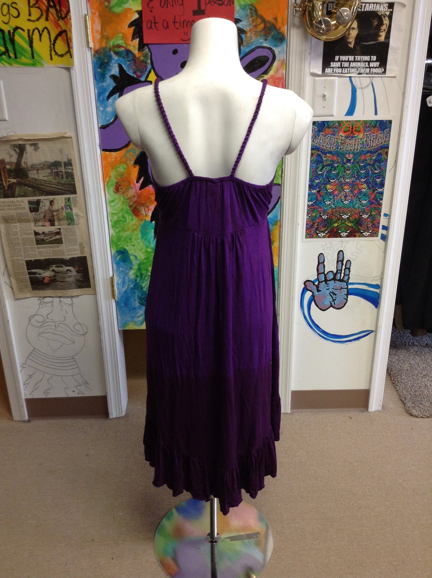 Tie Dye Short Mullet Dress - HalfMoonMusic