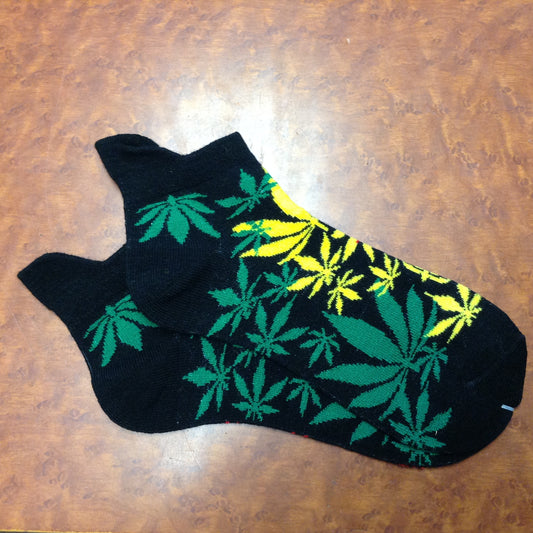 Rasta Haze Ankle Socks - HalfMoonMusic