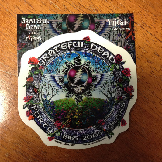 Grateful Dead 40 Years Sticker - HalfMoonMusic