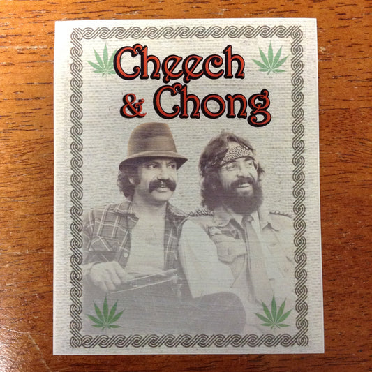 Cheech And Chong Leaf Sticker - HalfMoonMusic
