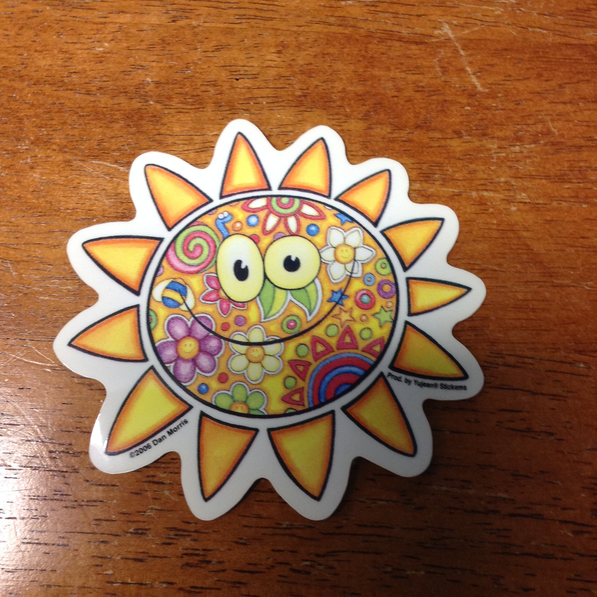 Fun Flower Sun Sticker - HalfMoonMusic