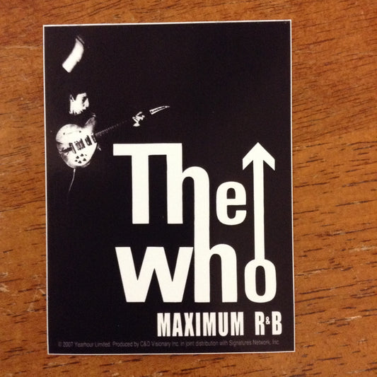 The Who Maximum R&B Sticker - HalfMoonMusic