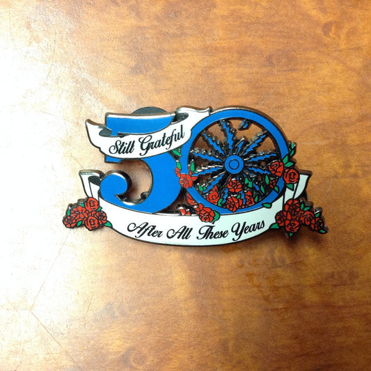 Grateful Dead 50th Anniversary Wheel Hat Pins - HalfMoonMusic