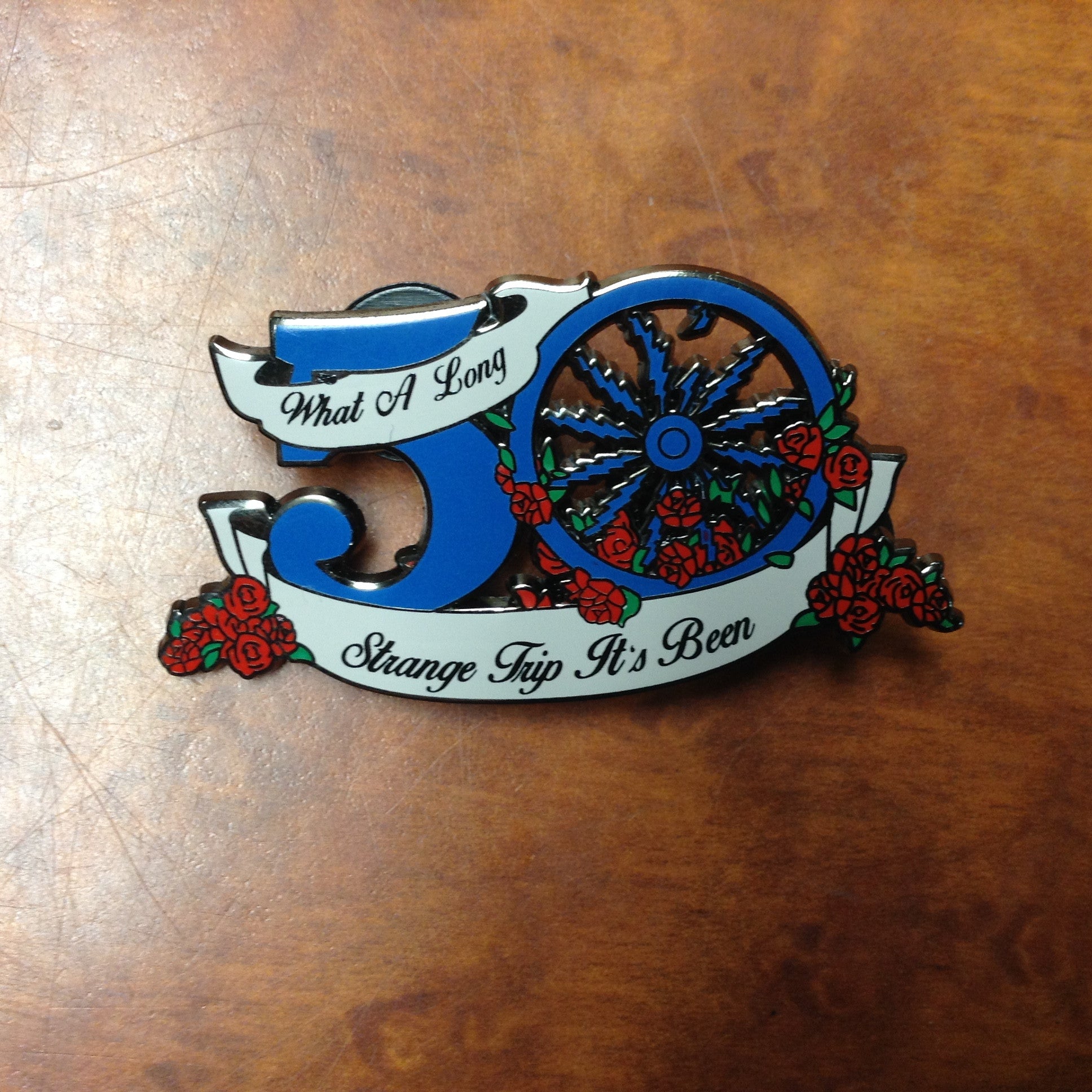 Grateful Dead 50th Anniversary Wheel Hat Pins - HalfMoonMusic