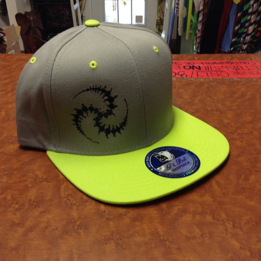 Crop Spiral Snap Back Hat - HalfMoonMusic