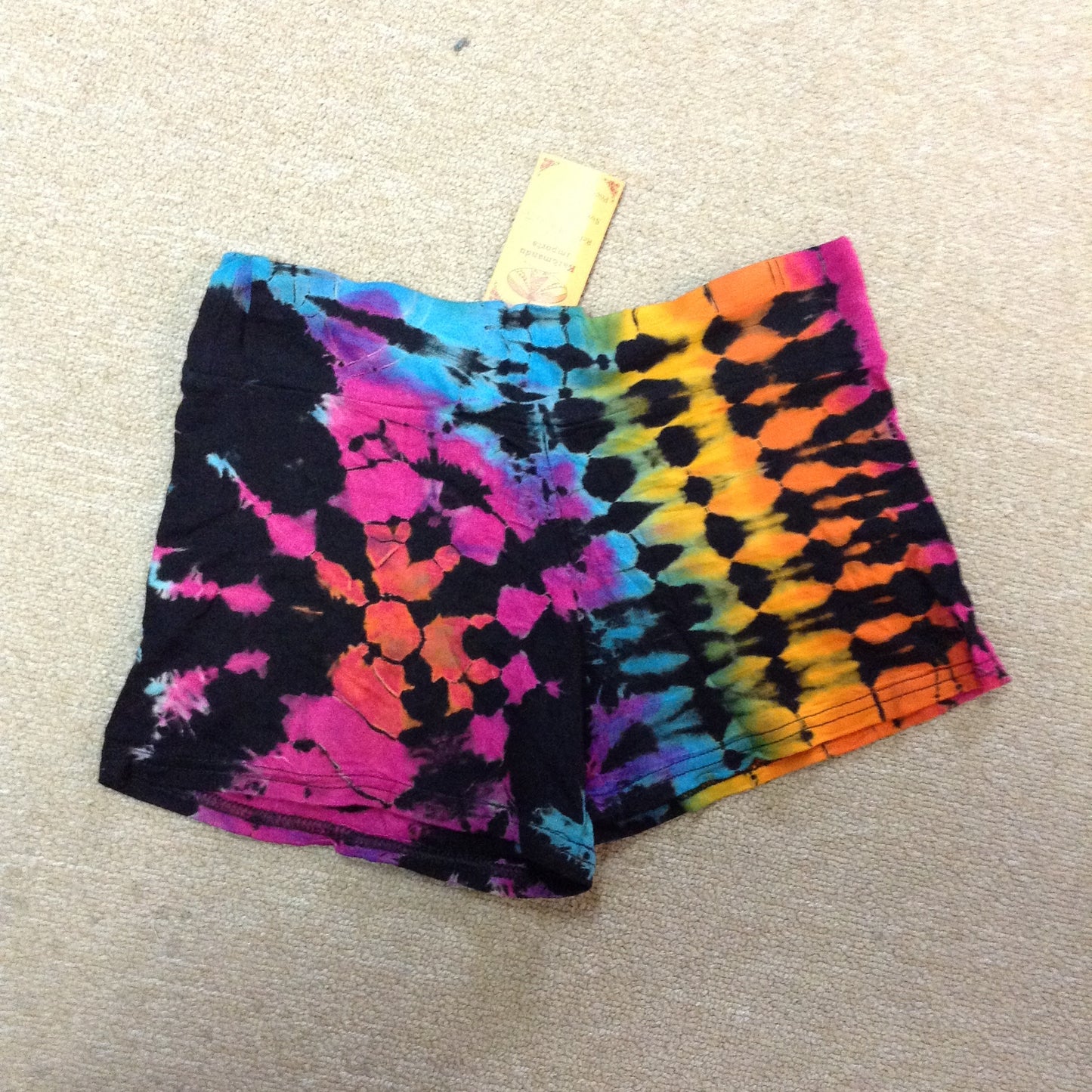 Women's Spandex Tie-Dye Mandu Shorts - HalfMoonMusic