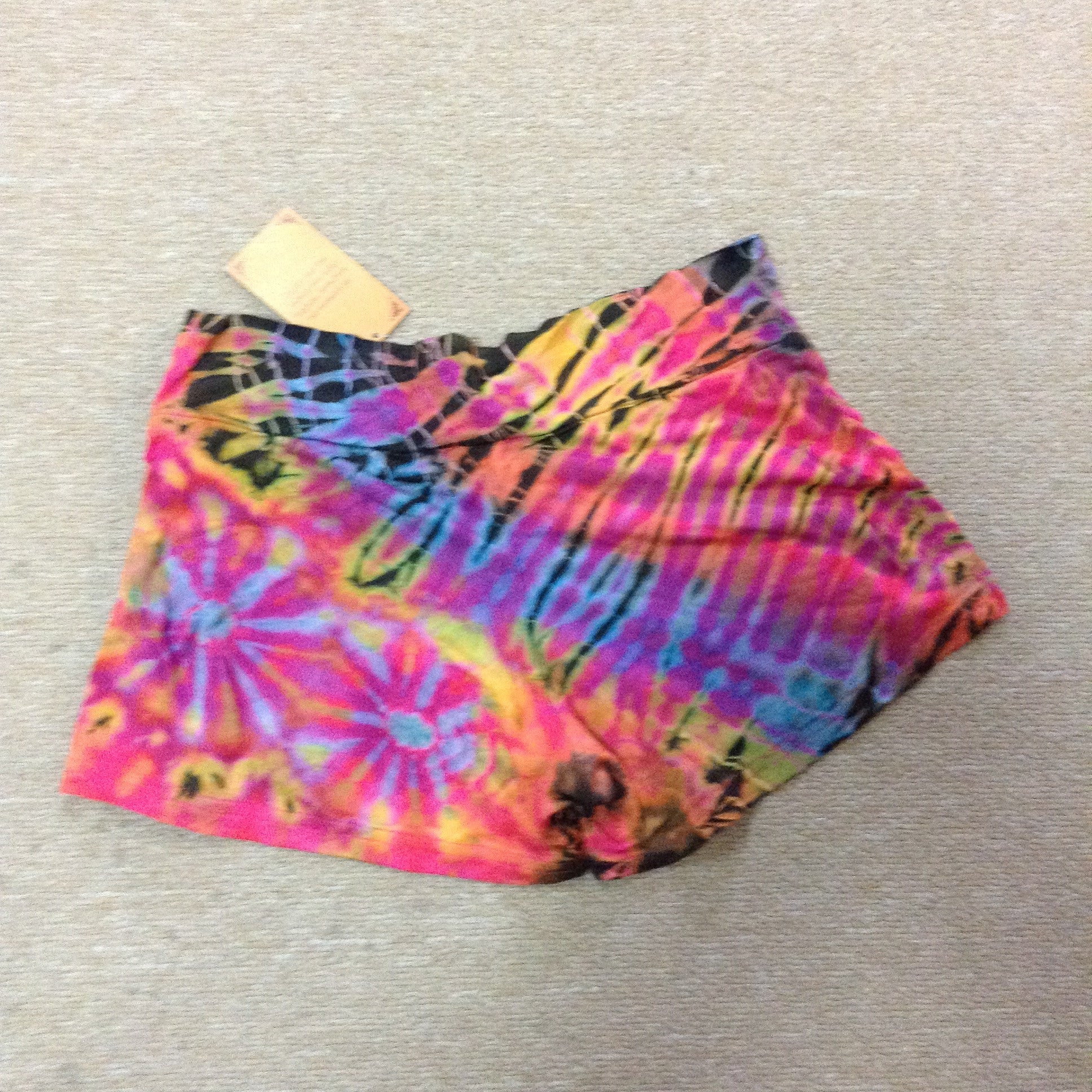 Women's Spandex Tie-Dye Mandu Shorts - HalfMoonMusic