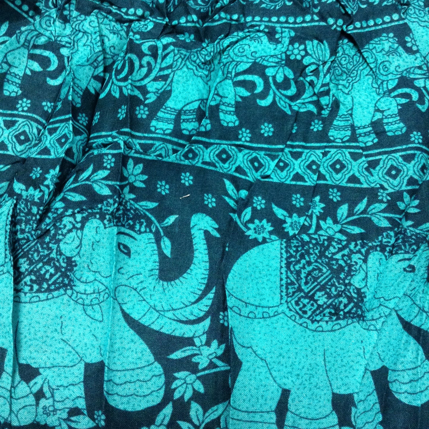 Womens Drawstring Elephant Shorts - HalfMoonMusic