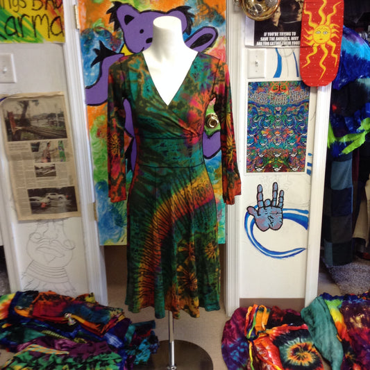 Womens Tie Dye Marianne Dress - HalfMoonMusic