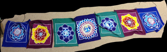 Chakra Lotus Flags - HalfMoonMusic