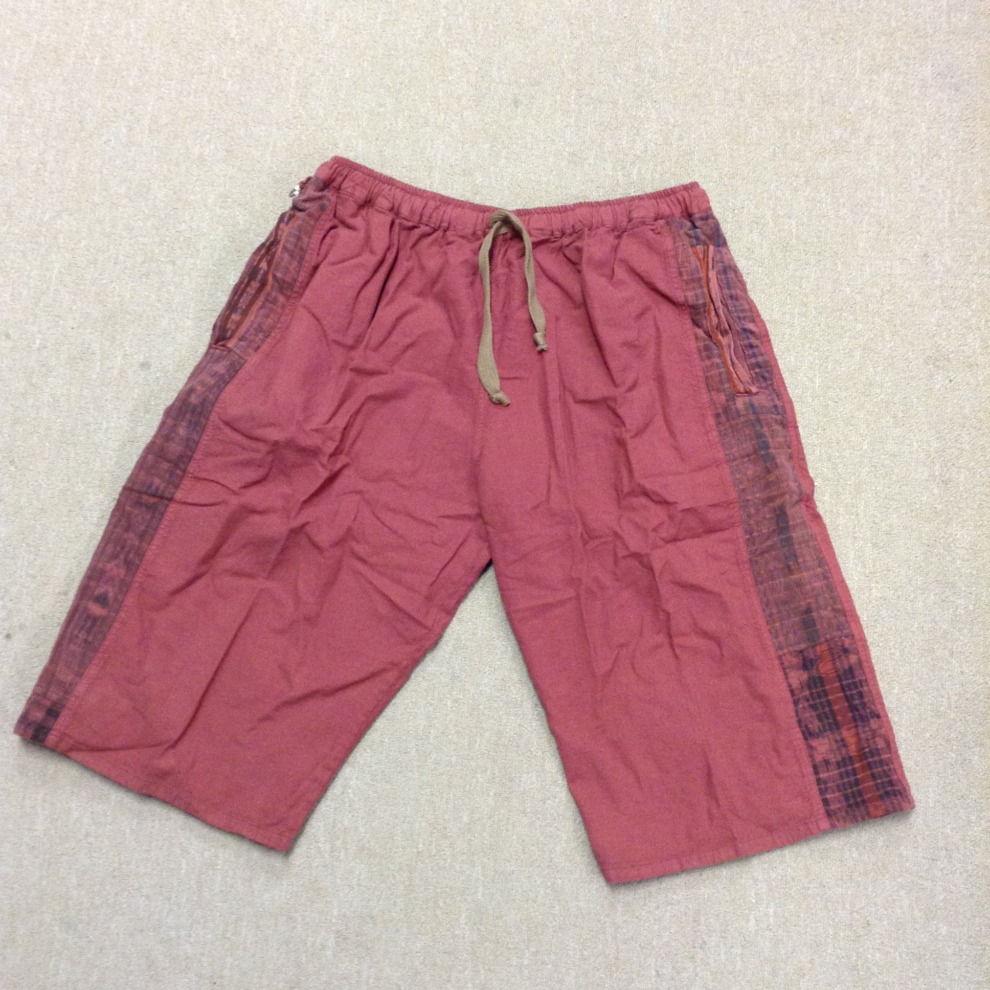 Mens Shorts with Hand Woven Accents - HalfMoonMusic