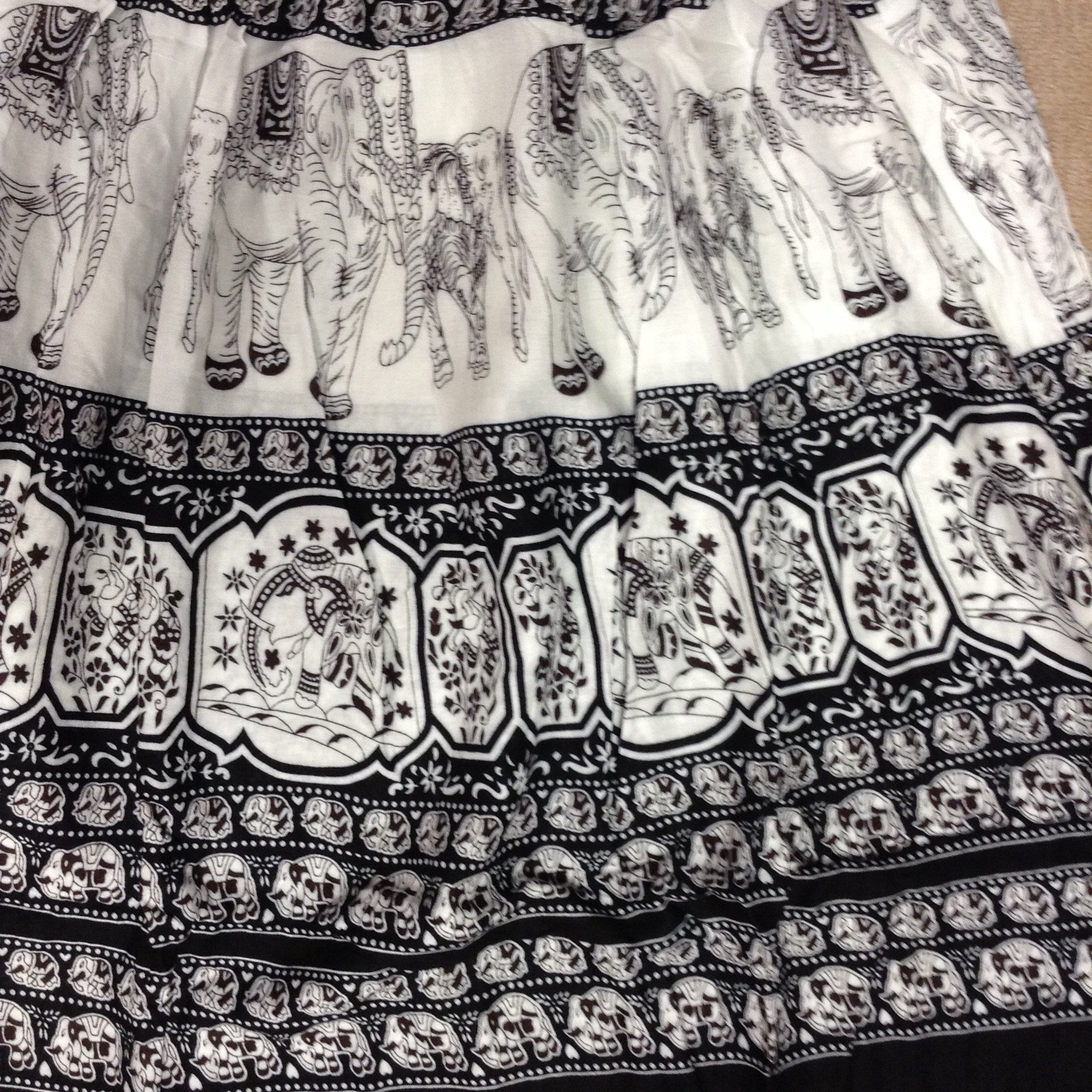 Elephant Print Dual Dress/Skirt - HalfMoonMusic