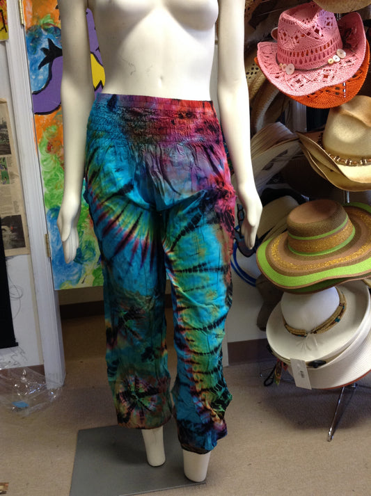 Tie-Dye Harem Pants - HalfMoonMusic