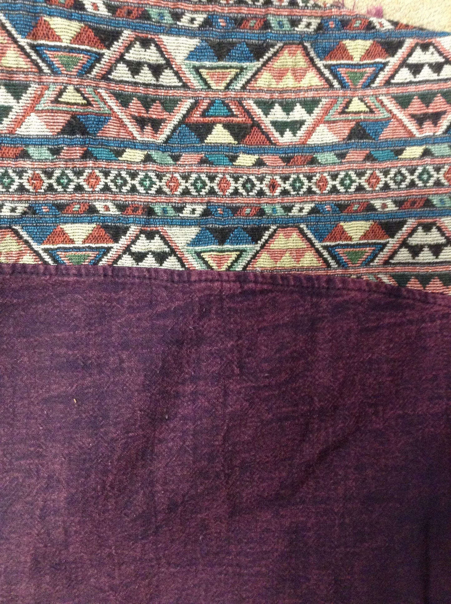 Cotton Tribal Ponchos - HalfMoonMusic