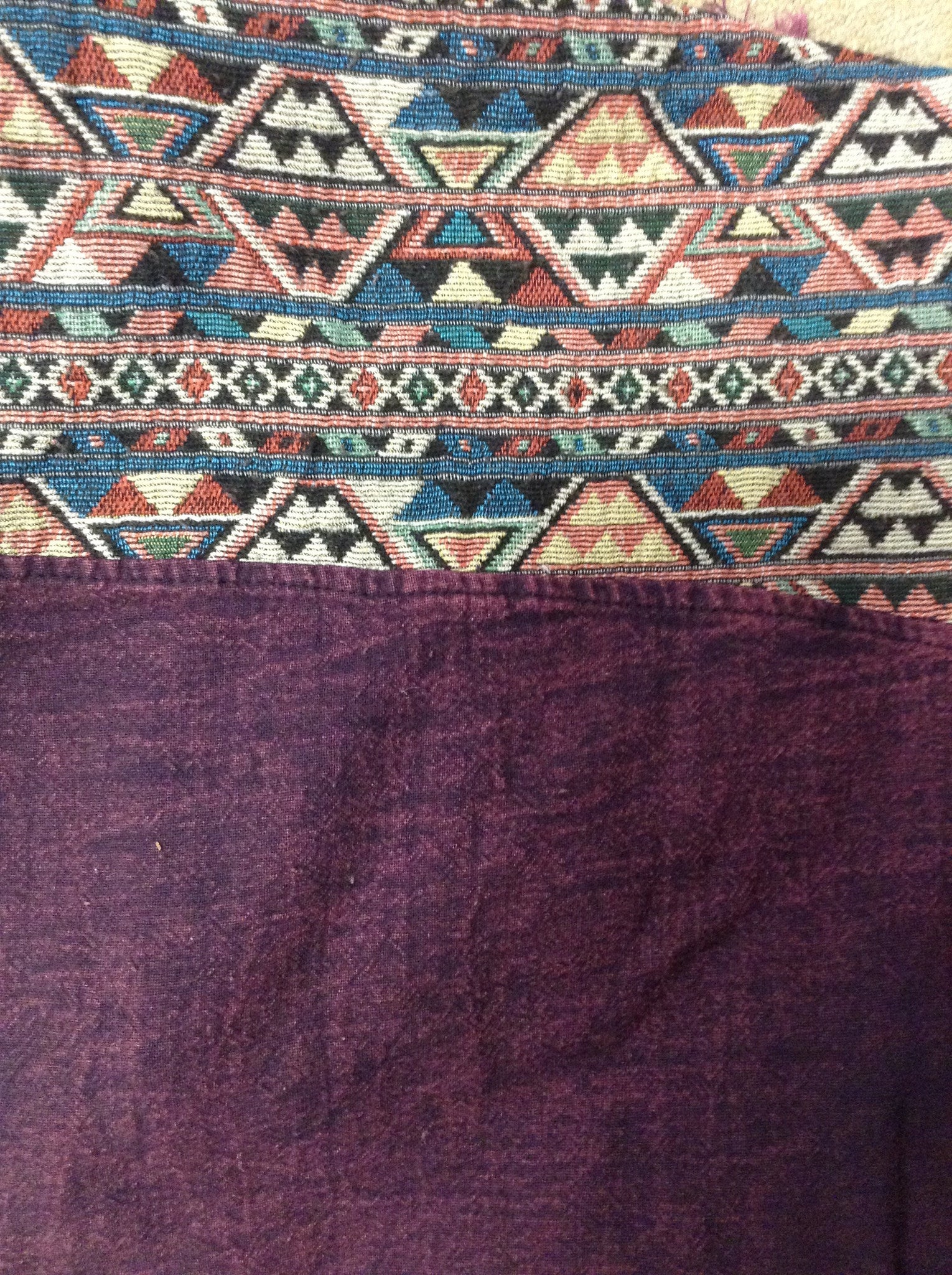 Cotton Tribal Ponchos - HalfMoonMusic