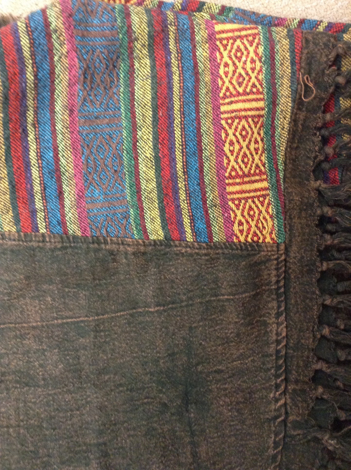 Cotton Tribal Ponchos - HalfMoonMusic