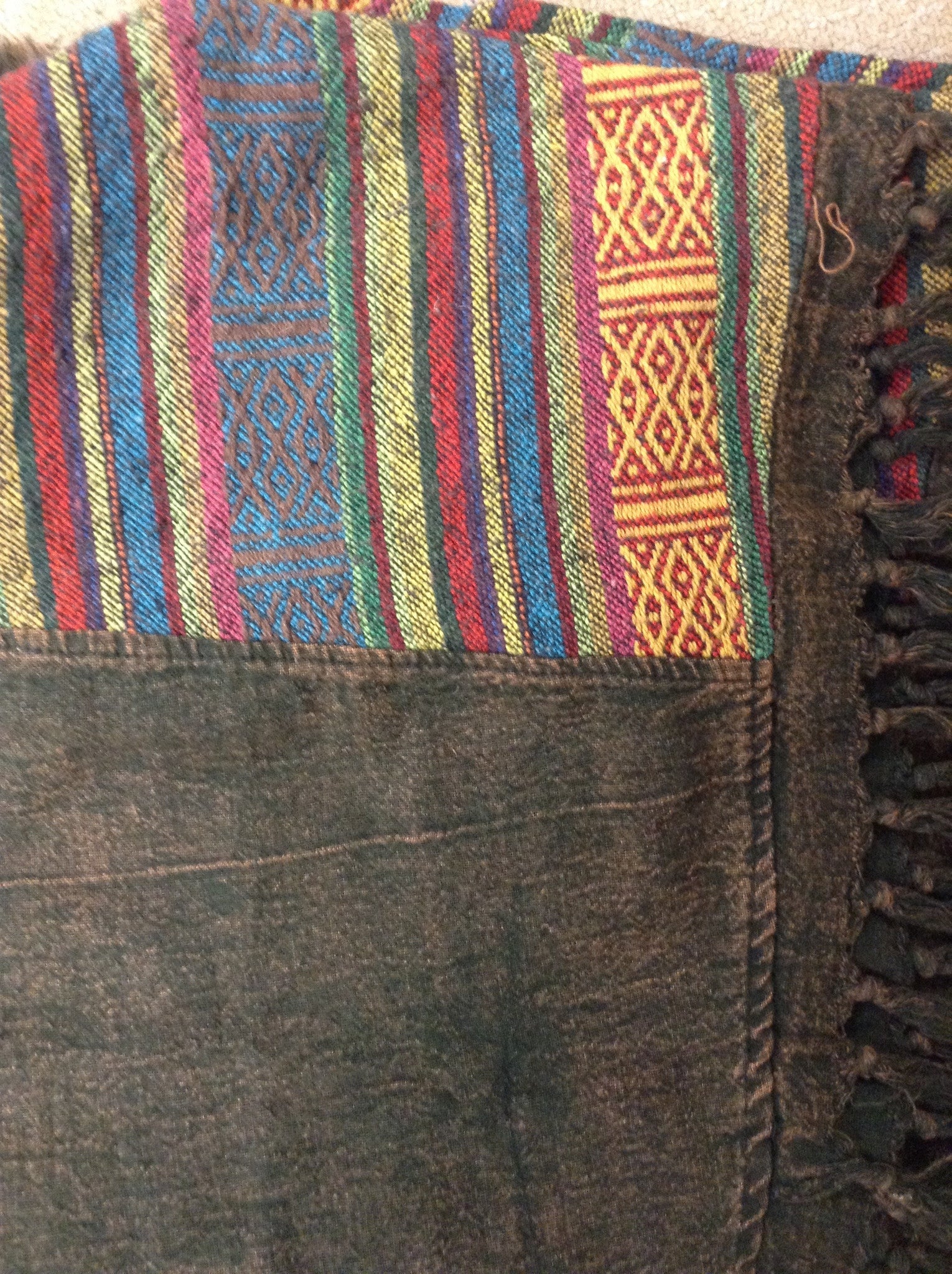 Cotton Tribal Ponchos - HalfMoonMusic
