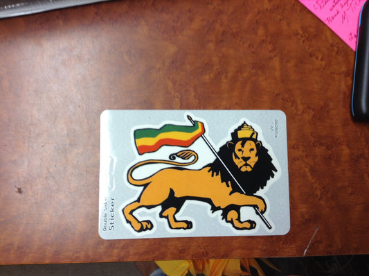 Lion Of Judah Window Sticker - HalfMoonMusic