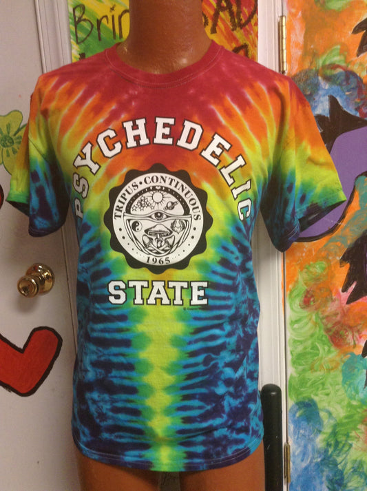 Men's Psychedelic State Tie-Dye T-Shirt - HalfMoonMusic