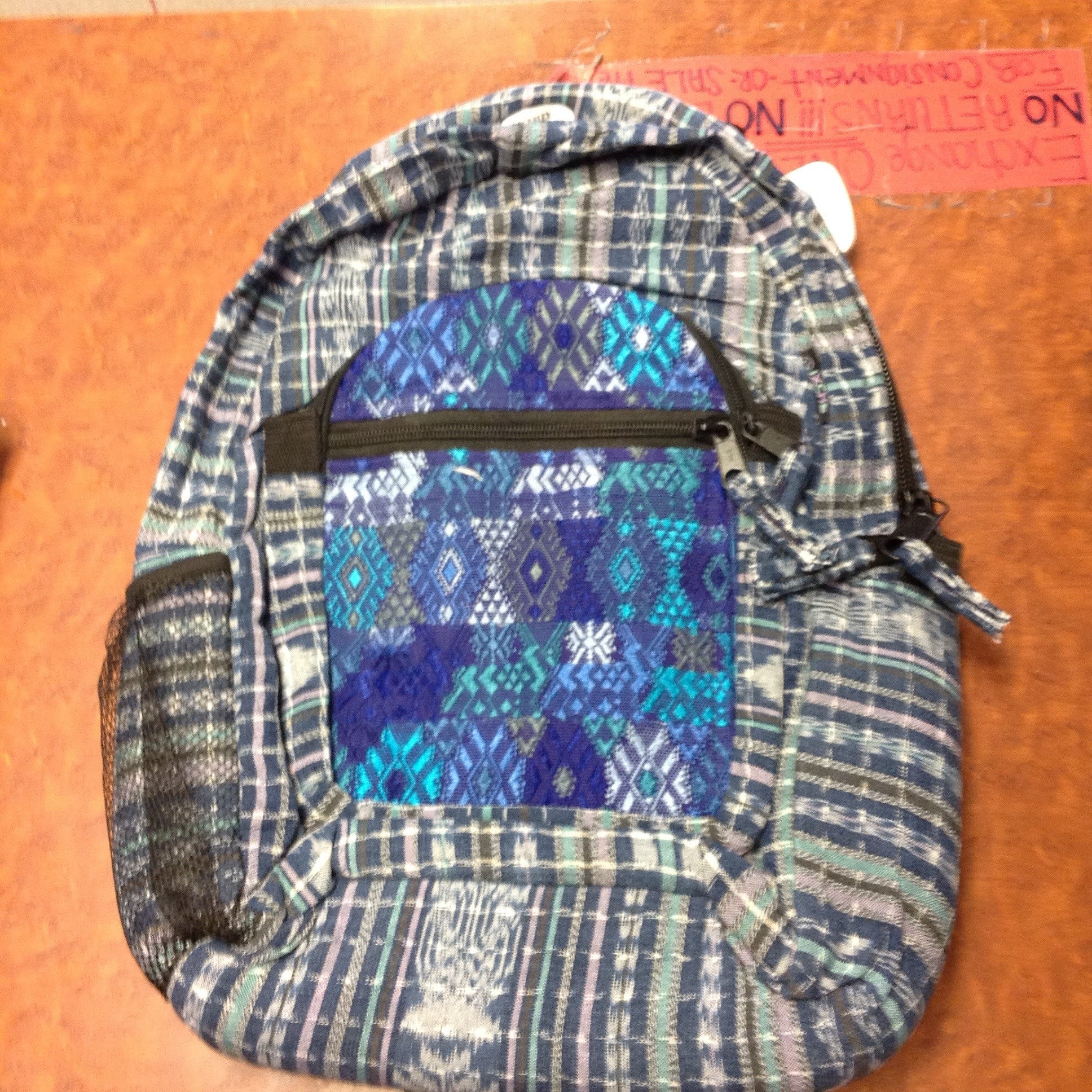 Basket Weave Brocade Daypack Backpack - HalfMoonMusic