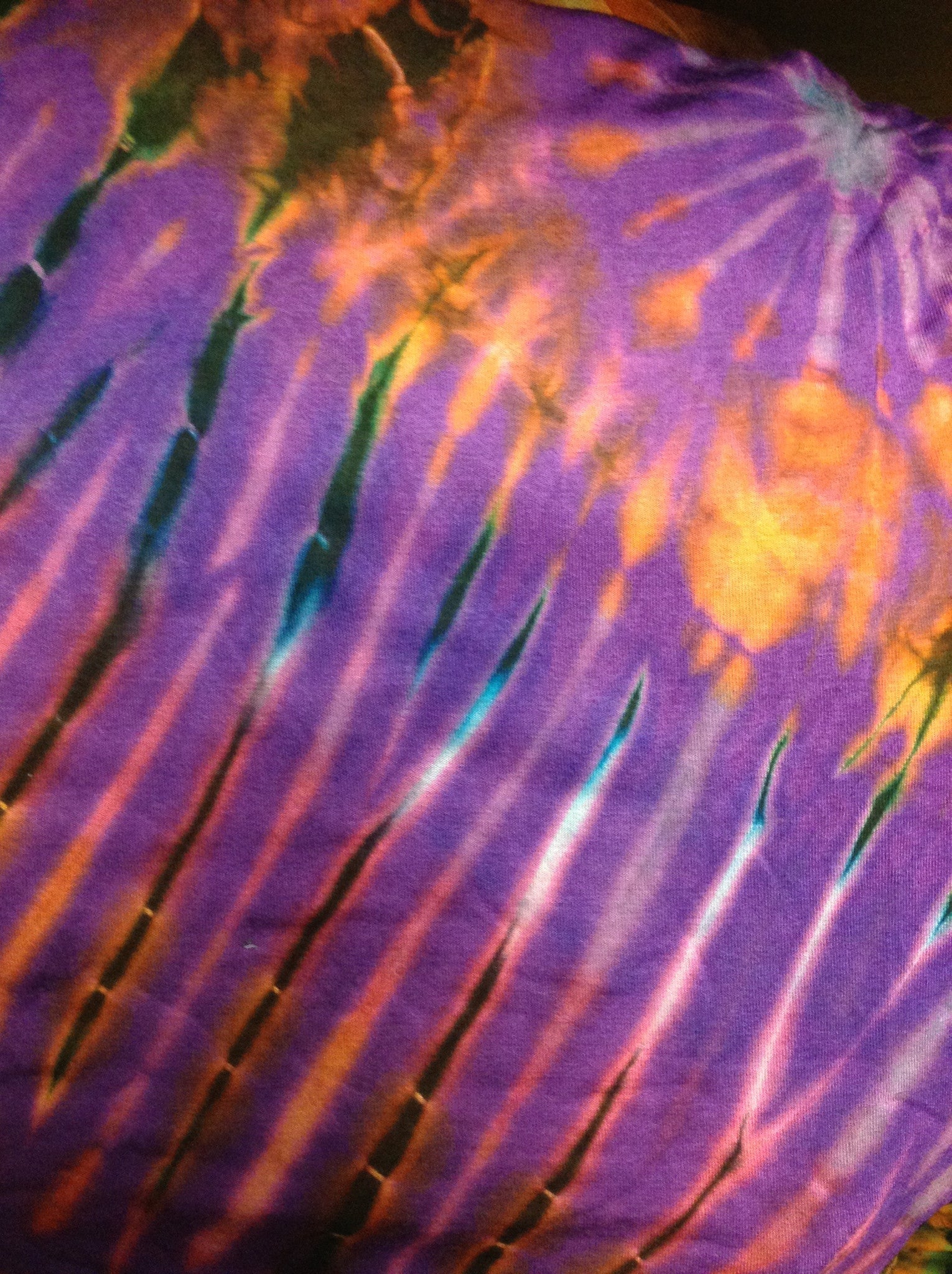 Tie Dye Long Sleeve Pointed Dress - HalfMoonMusic