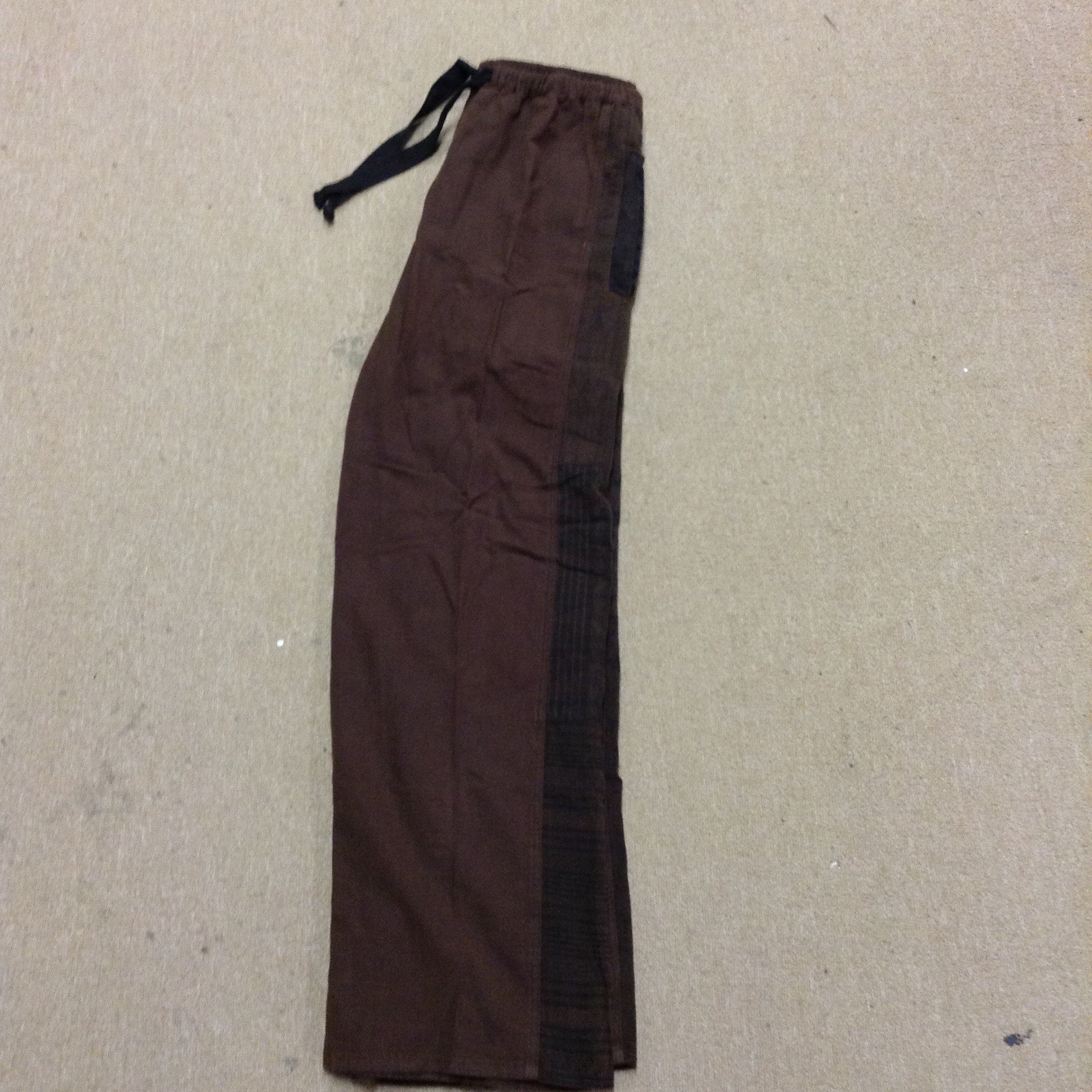 Dyed Pants With Handwoven Accents - HalfMoonMusic