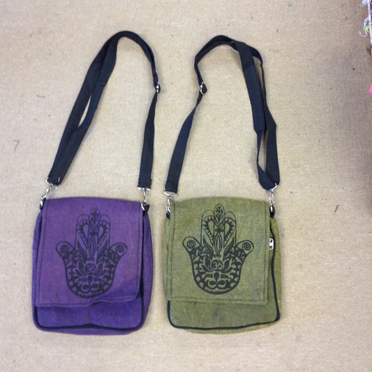 Hamsa Hand Mini Messanger Bag - HalfMoonMusic