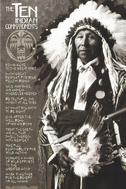Indian 10 Commandments Poster - HalfMoonMusic