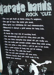 Garage Bands Poster - HalfMoonMusic