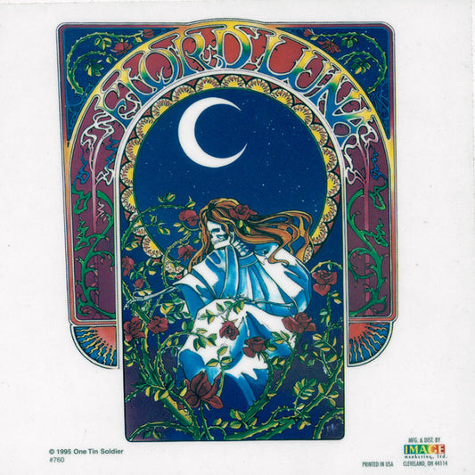 Grateful Dead Moon Garden Sticker - HalfMoonMusic